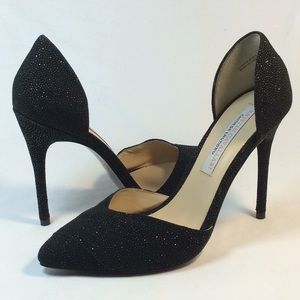Chinese Laundry women heel black sparkle Sz. 8 NEW